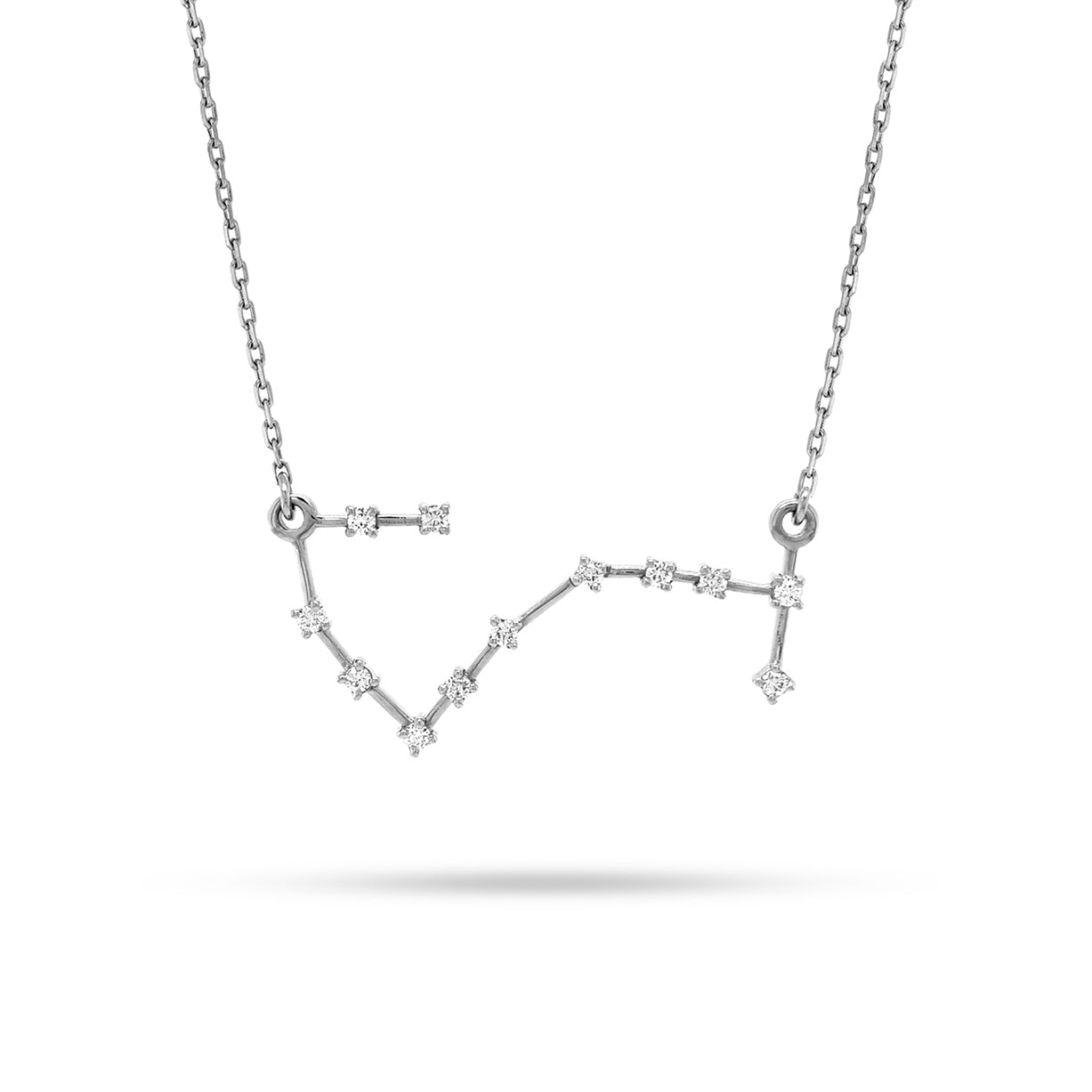 Scorpio Zodiac Round Diamond Pendant