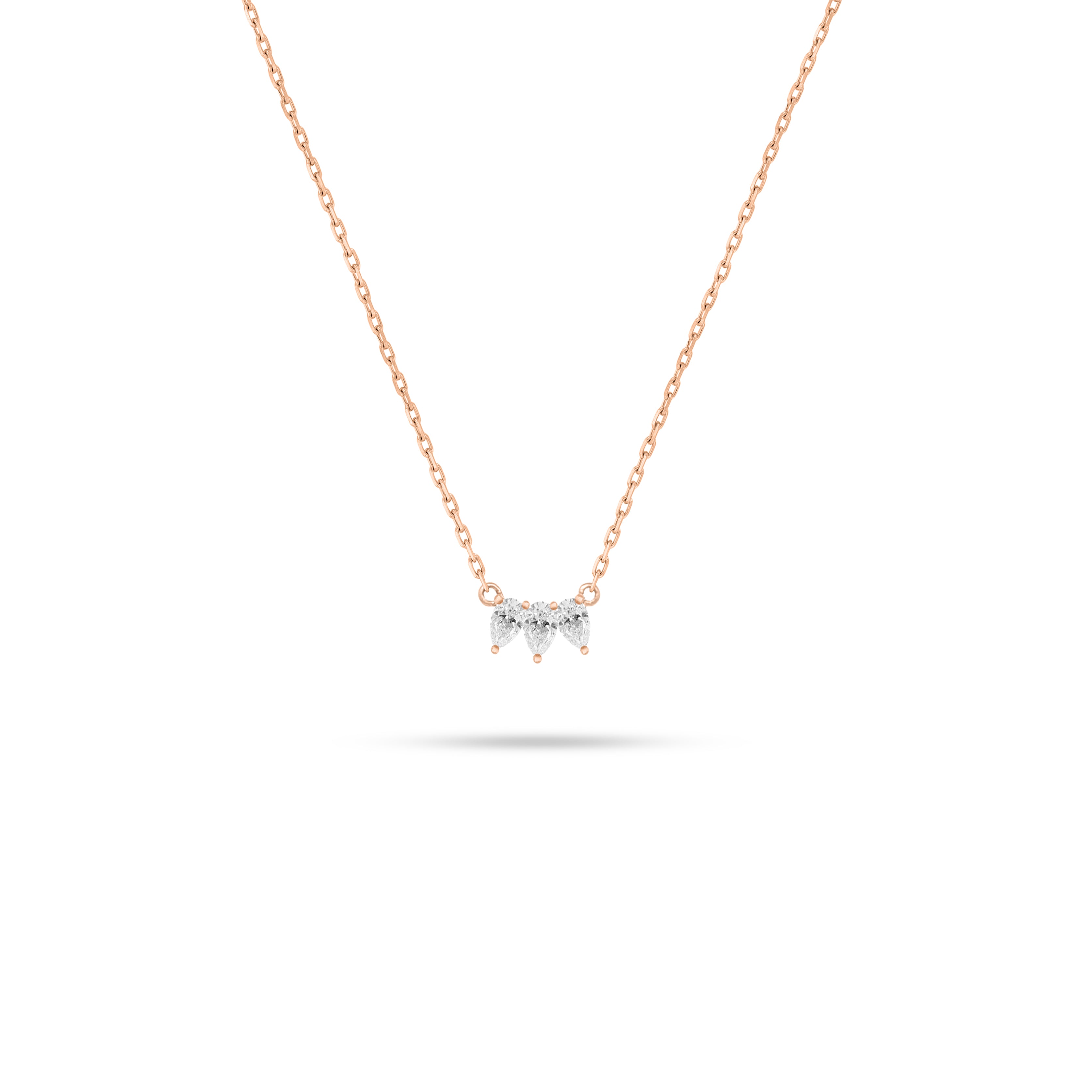 Arc Pear Diamond Pendant