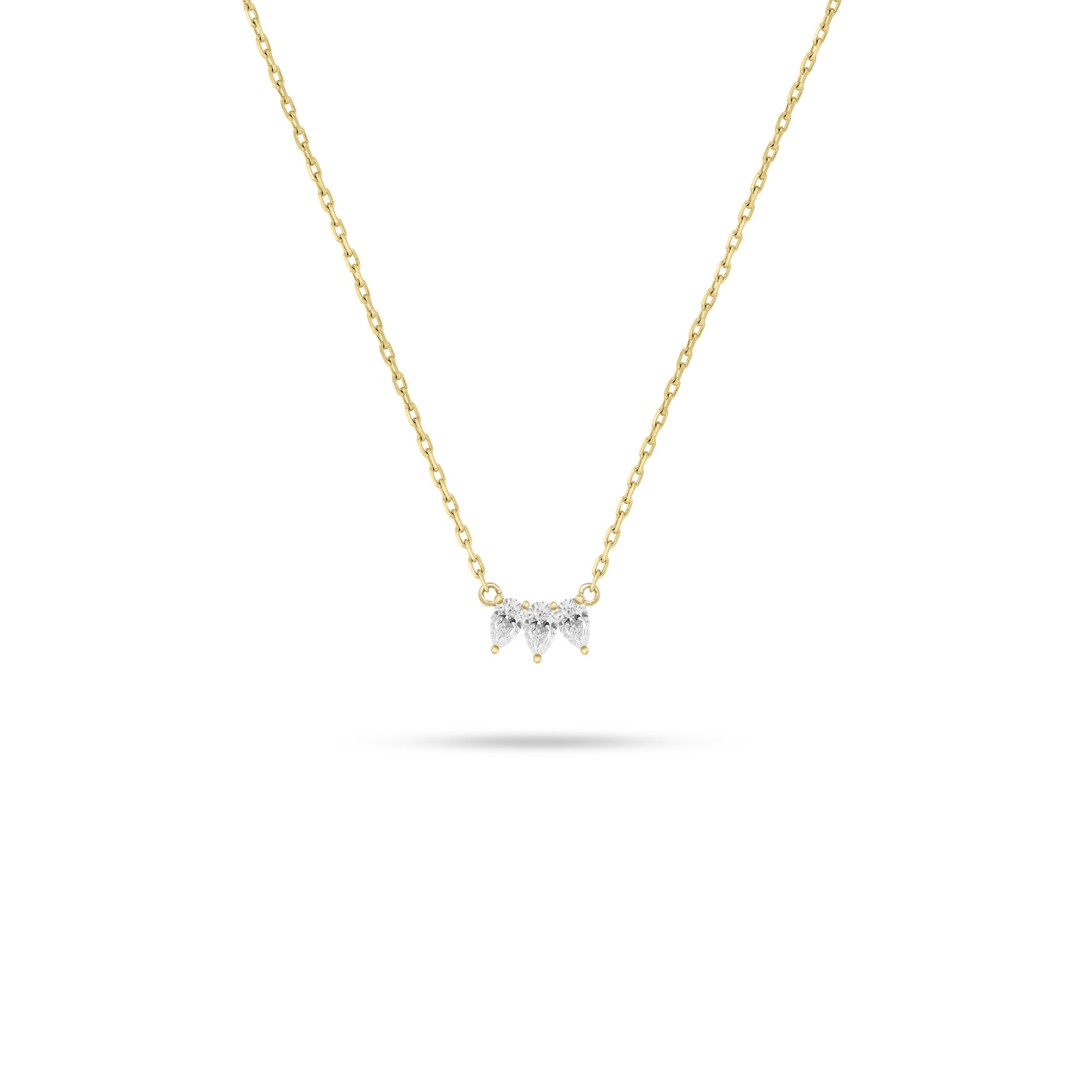 Arc Pear Diamond Pendant