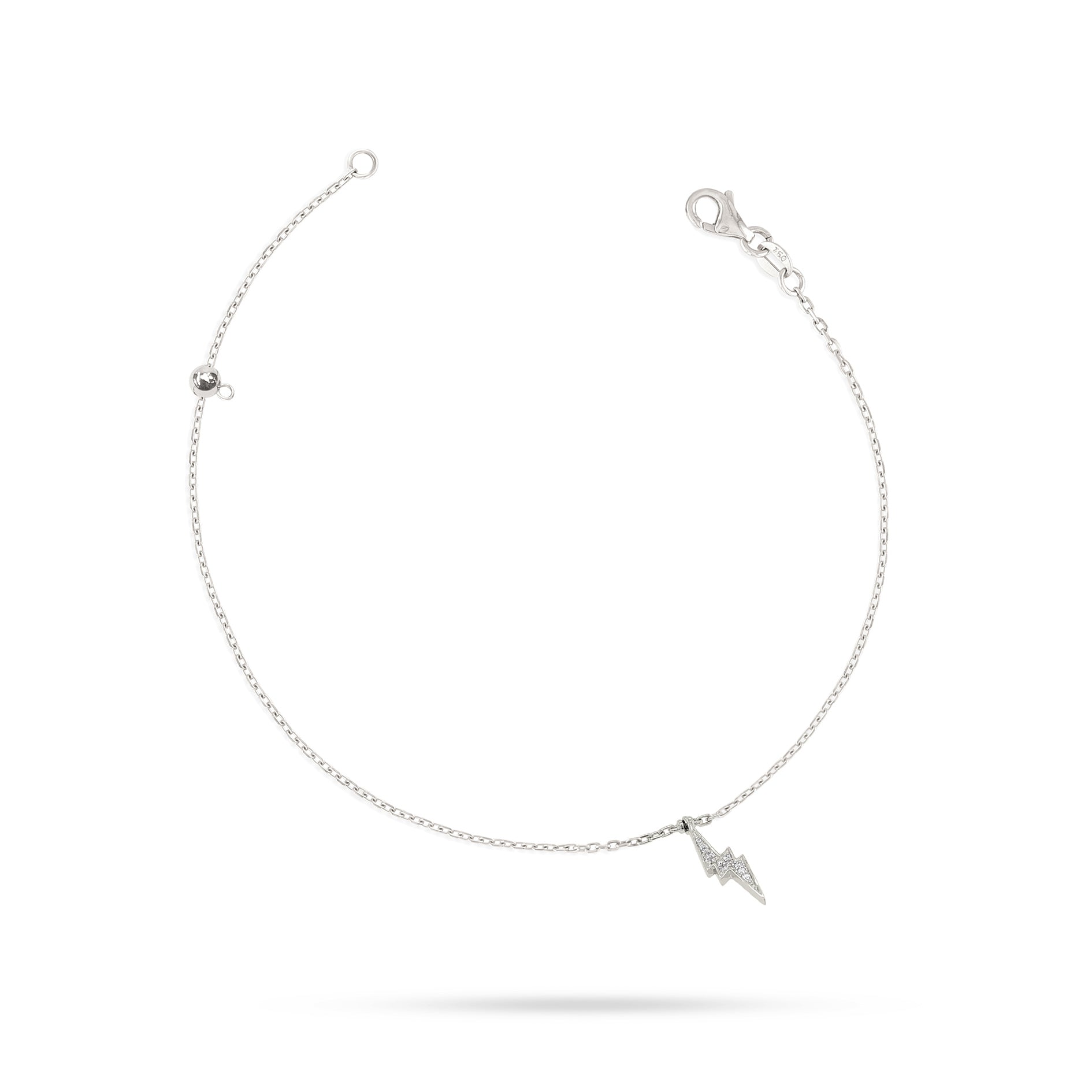 Lightning Round Diamond Anklet