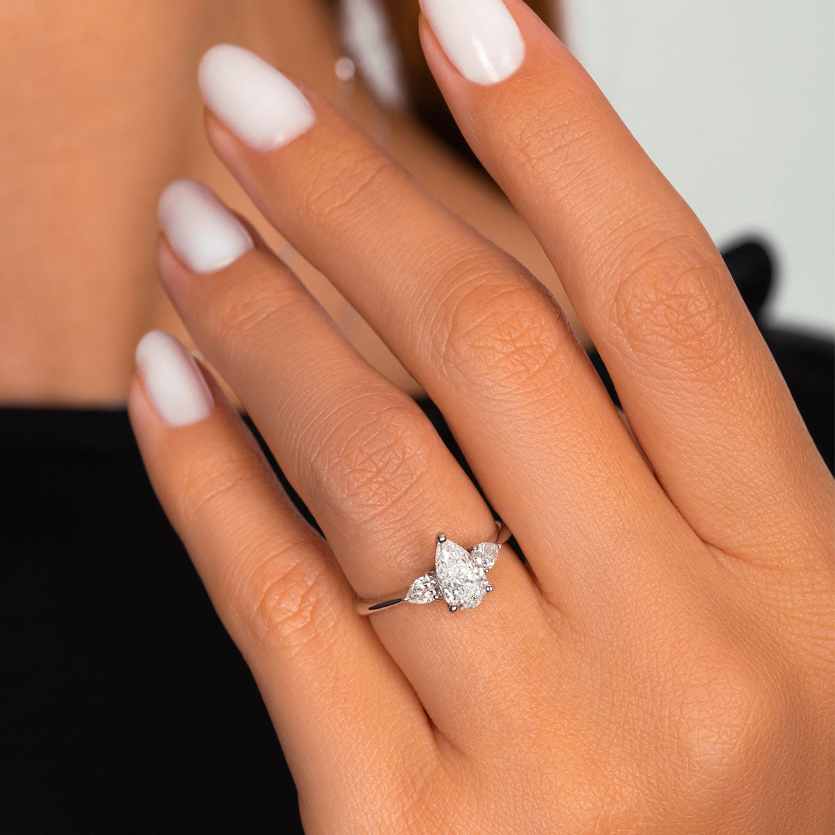 Pear Brilliant Solitaire Ring - 1 Carat