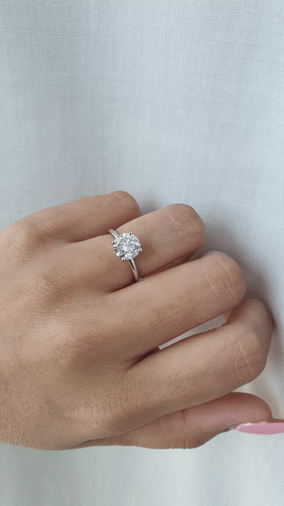 Round Solitaire RIng