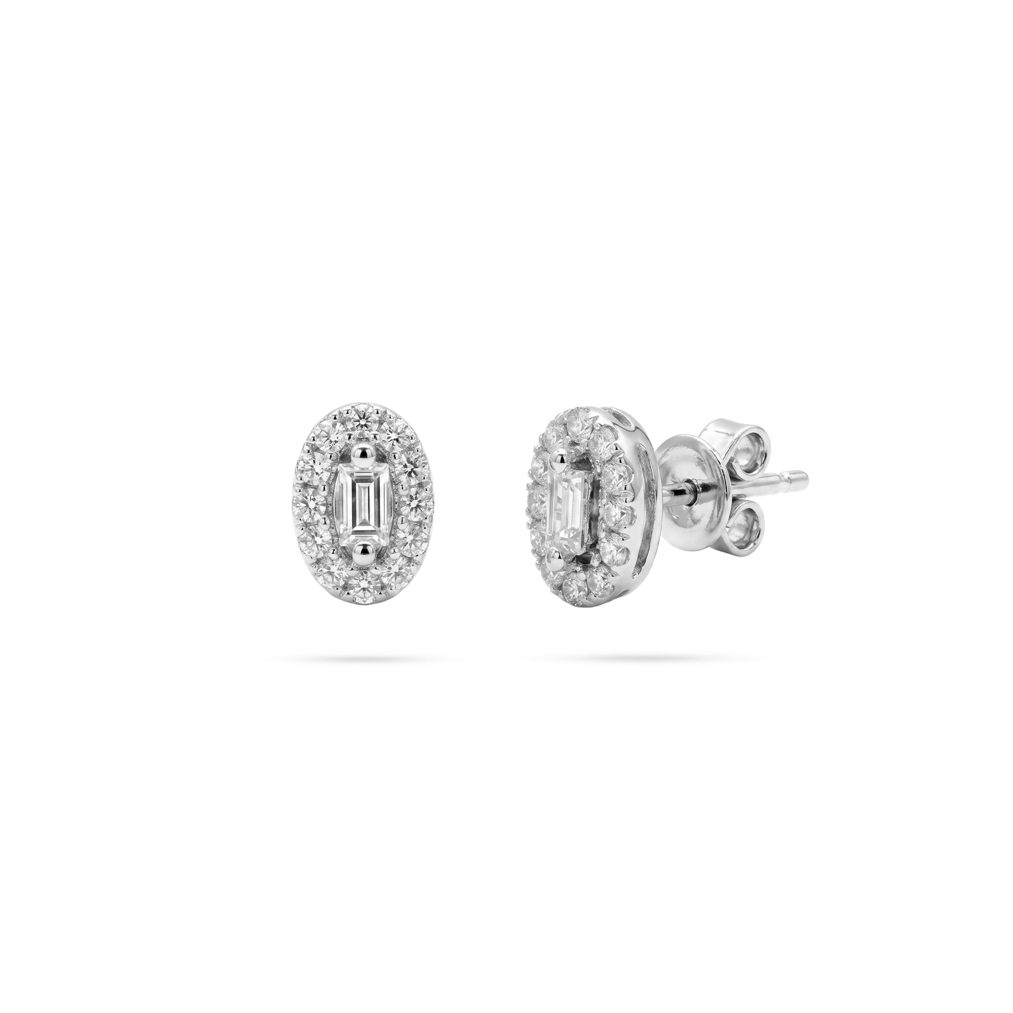 Oval-Cut Diamond Halo Pendant Pendant & Earrings