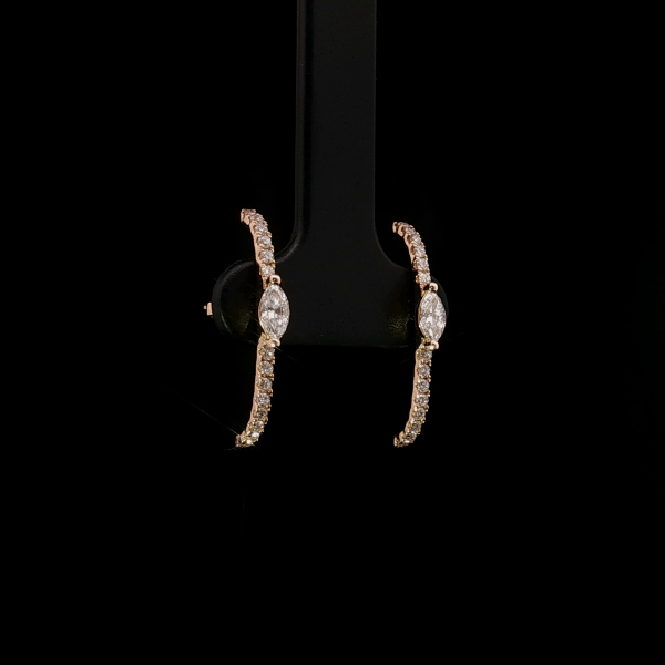 Arc Marquise Diamond Earrings