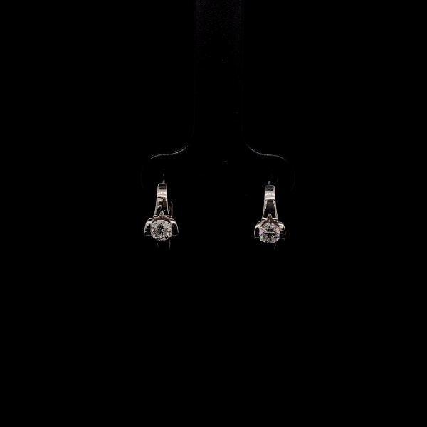 Huggie Round Diamond Earrings