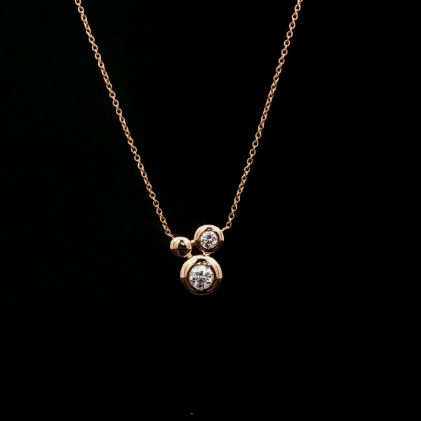 Bezel Round Diamond Pendant