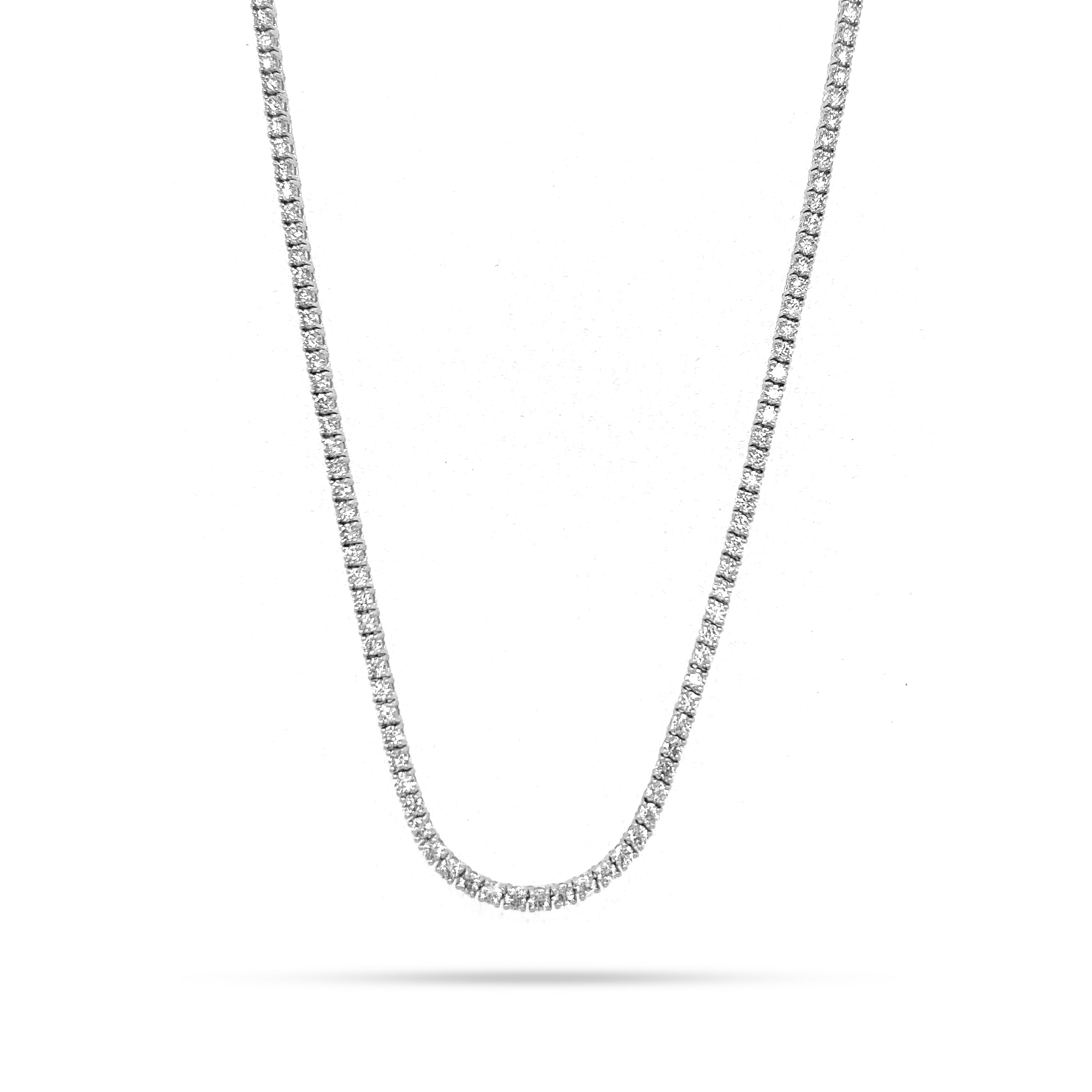 Classic Diamond Tennis Necklace - 3 Carats with IGI Certificate