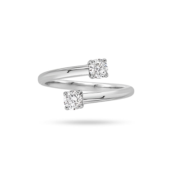 Blooming Twin Round Diamond Ring