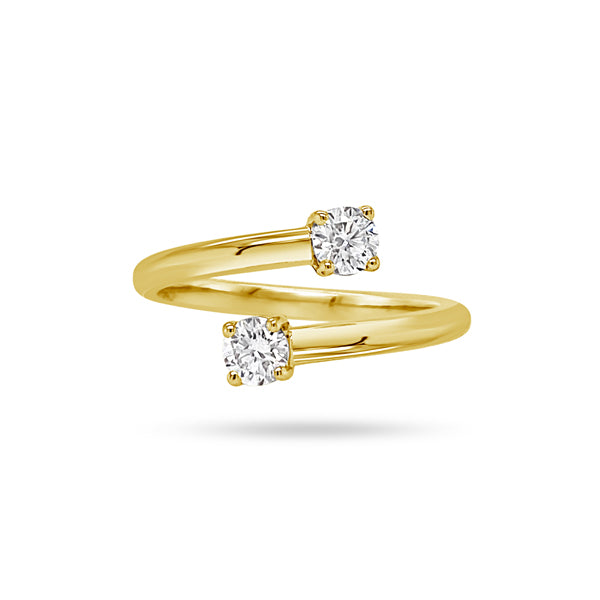 Blooming Twin Round Diamond Ring