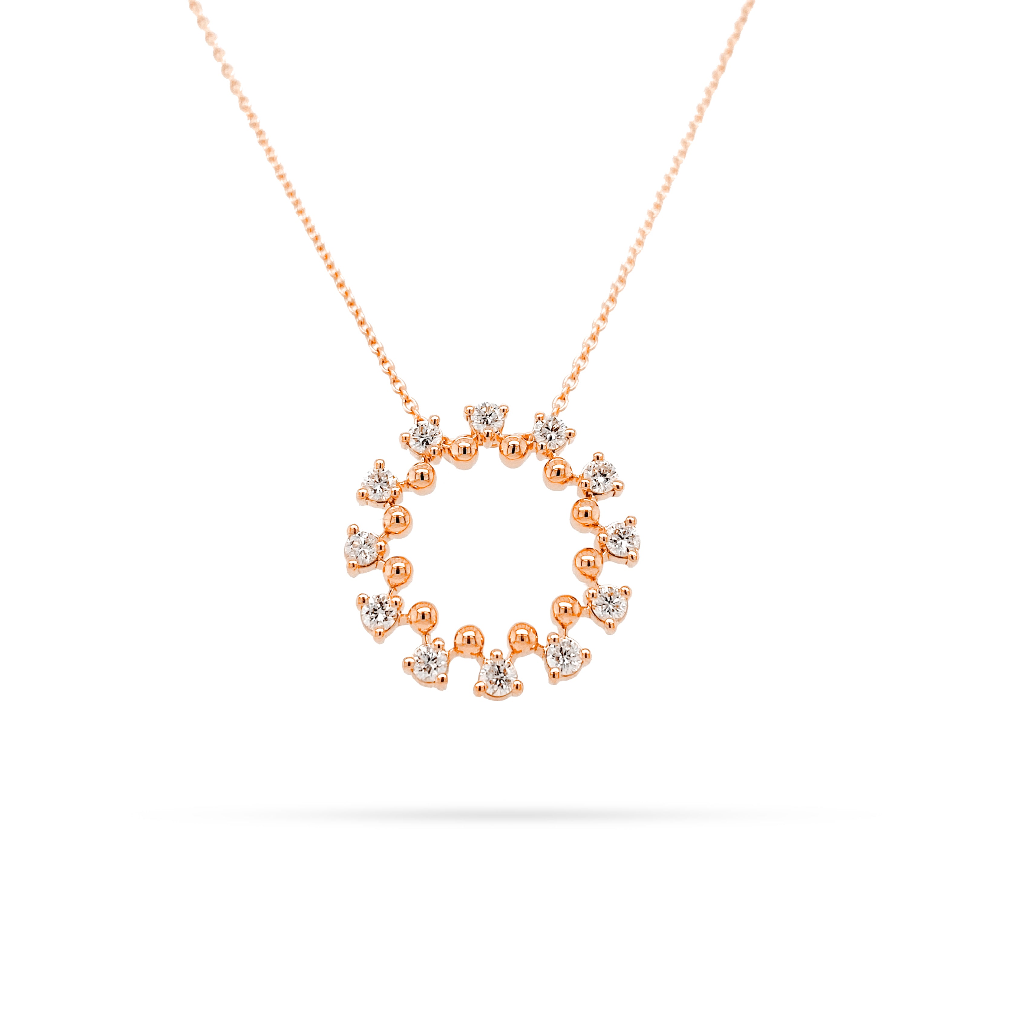 Sunshine Round Diamond Pendant