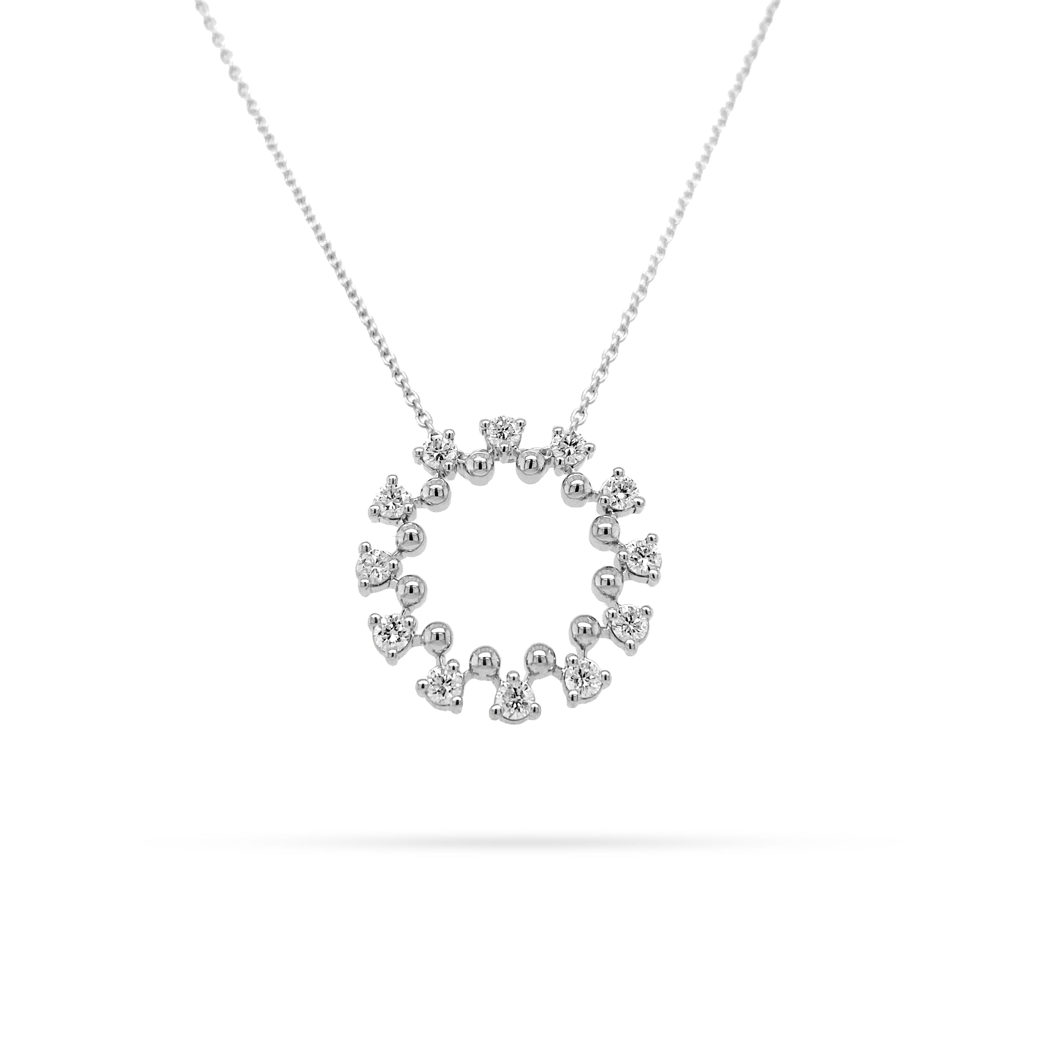 Sunshine Round Diamond Pendant