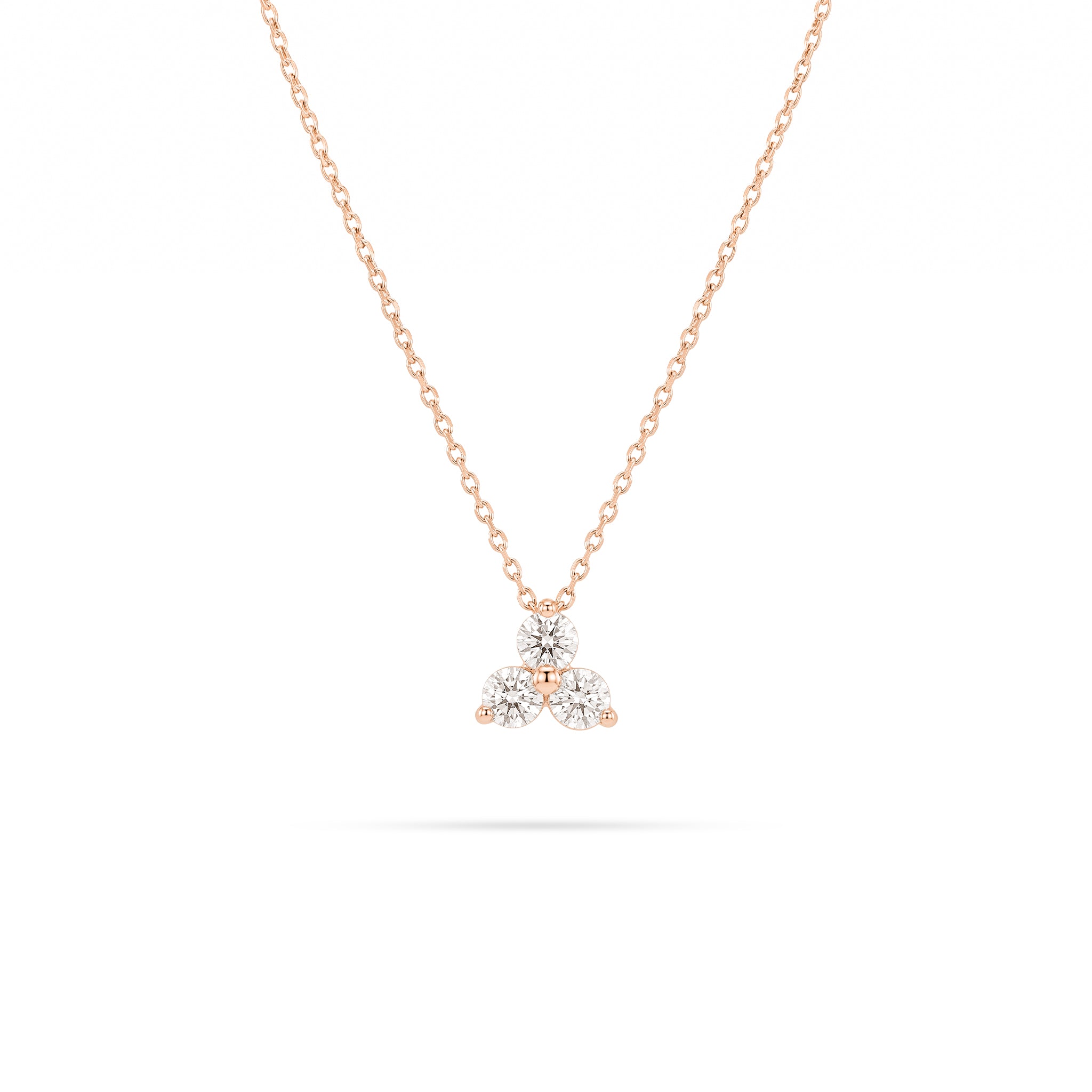 Trio Round Diamond Pendant
