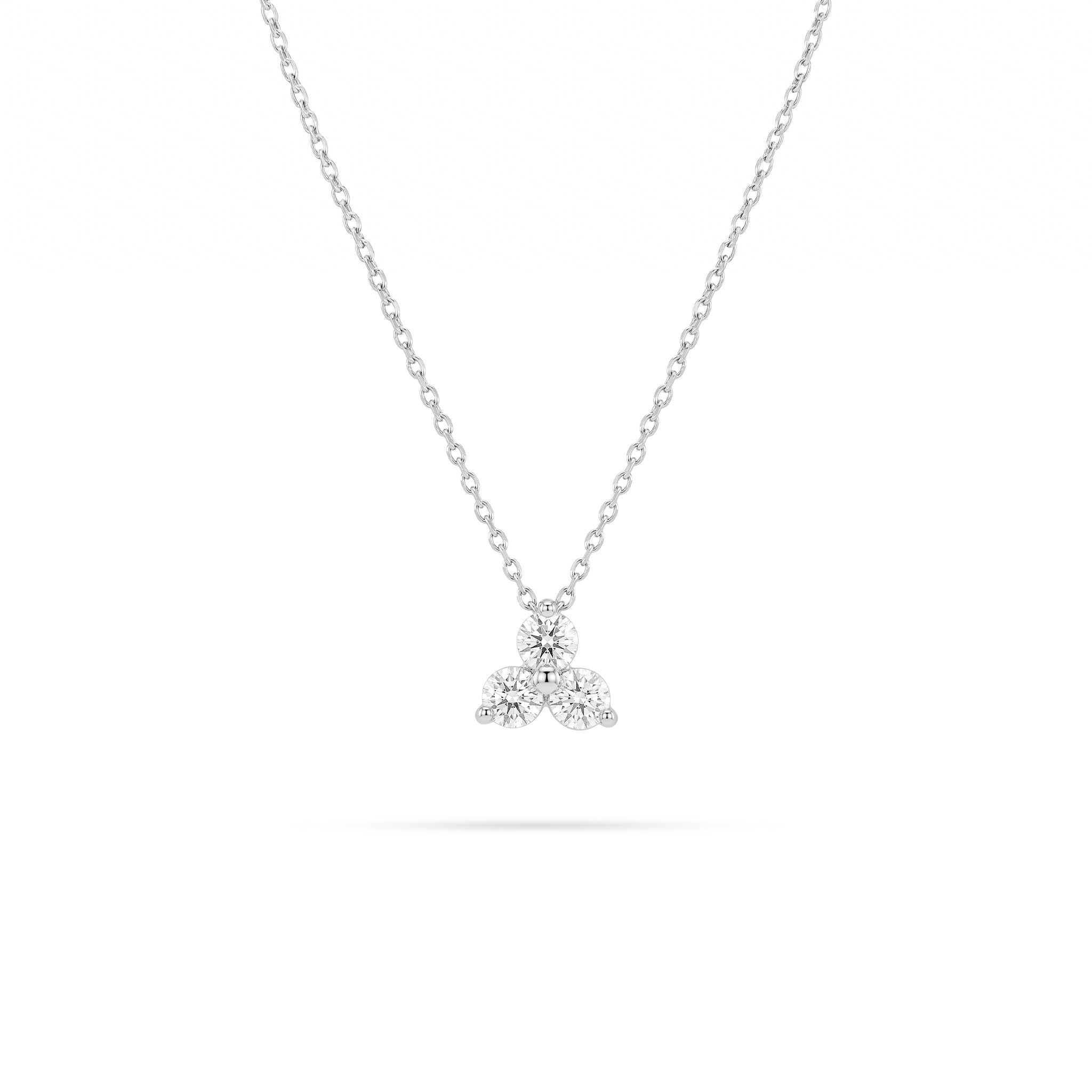 Trio Round Diamond Pendant