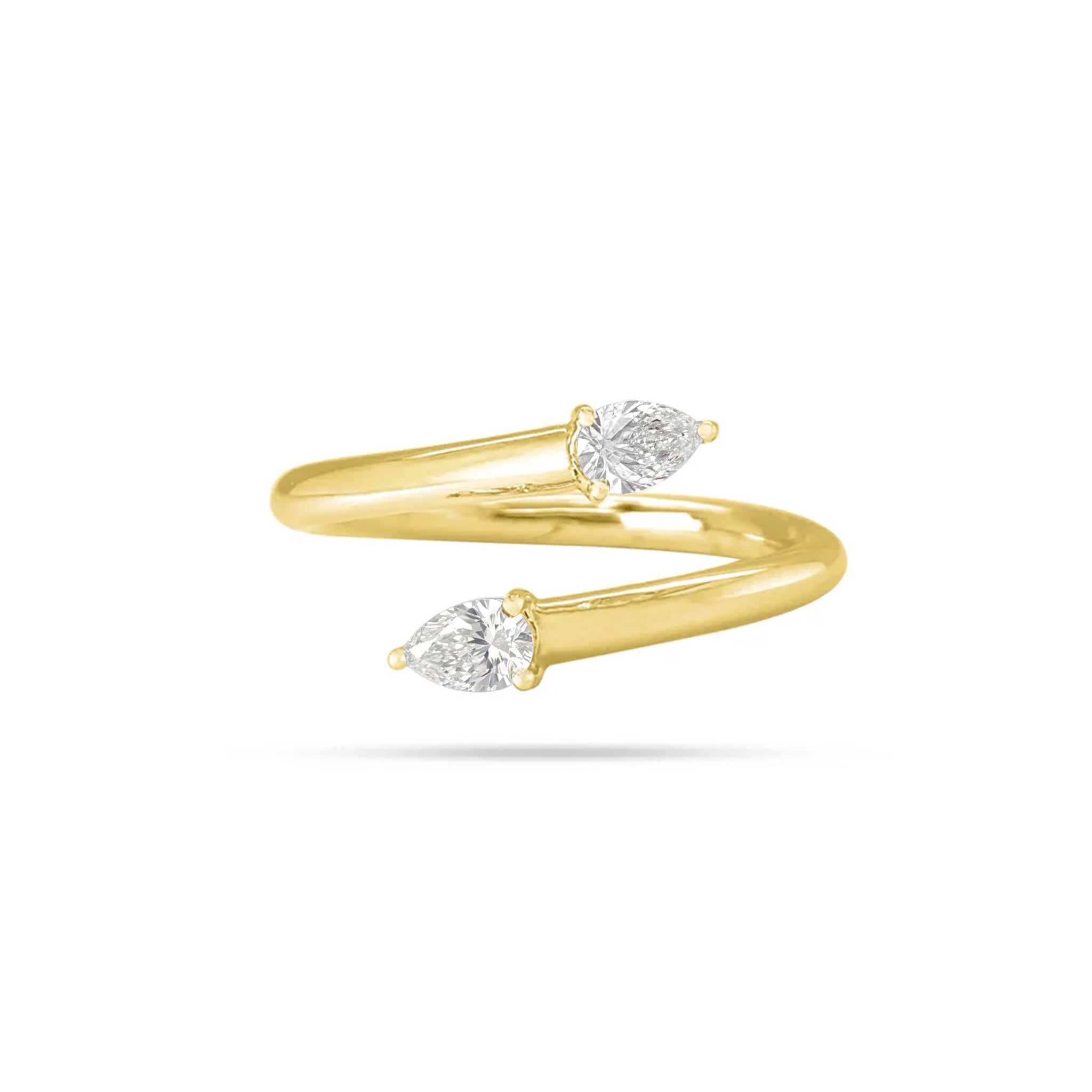 Solitaire Pear Diamond Ring