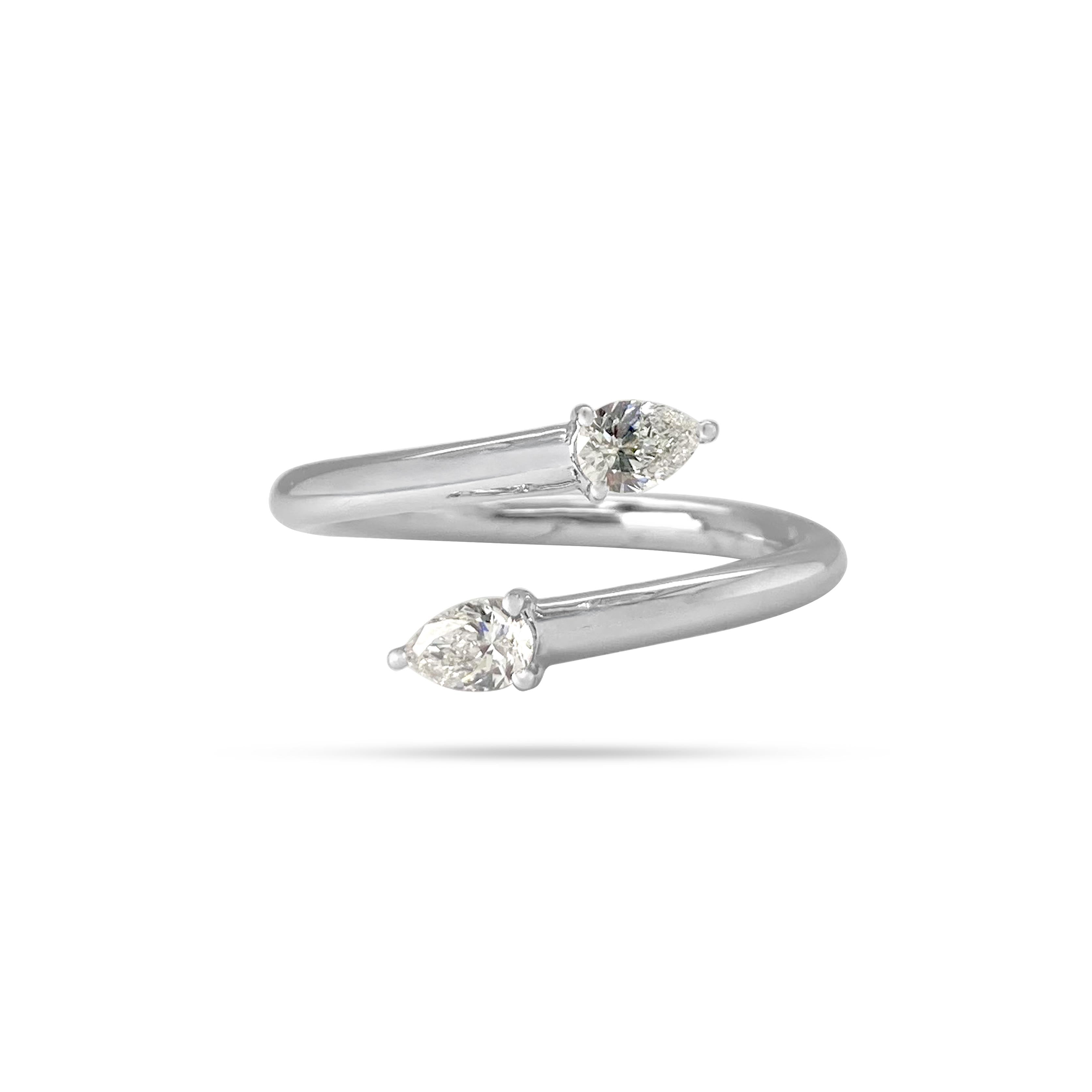 Solitaire Pear Diamond Ring