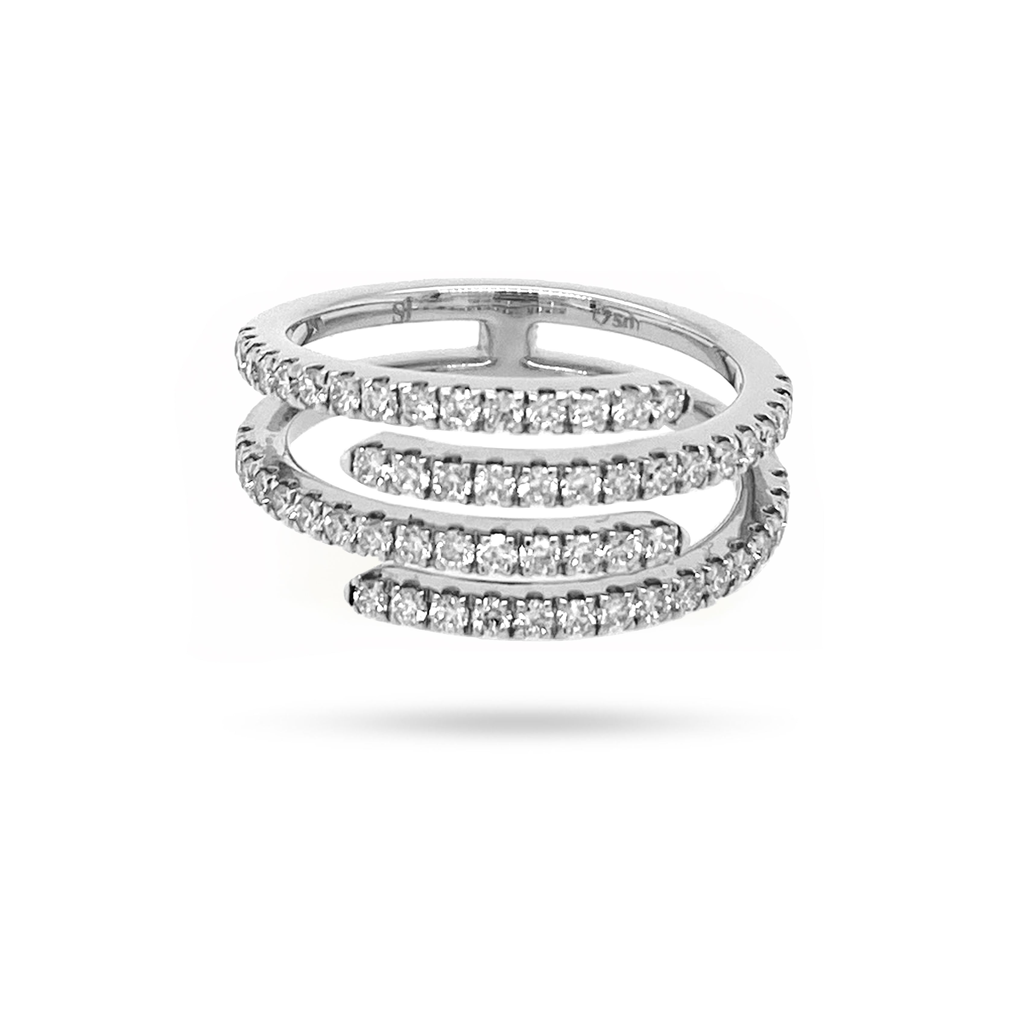 4 Layer Round Diamond Ring