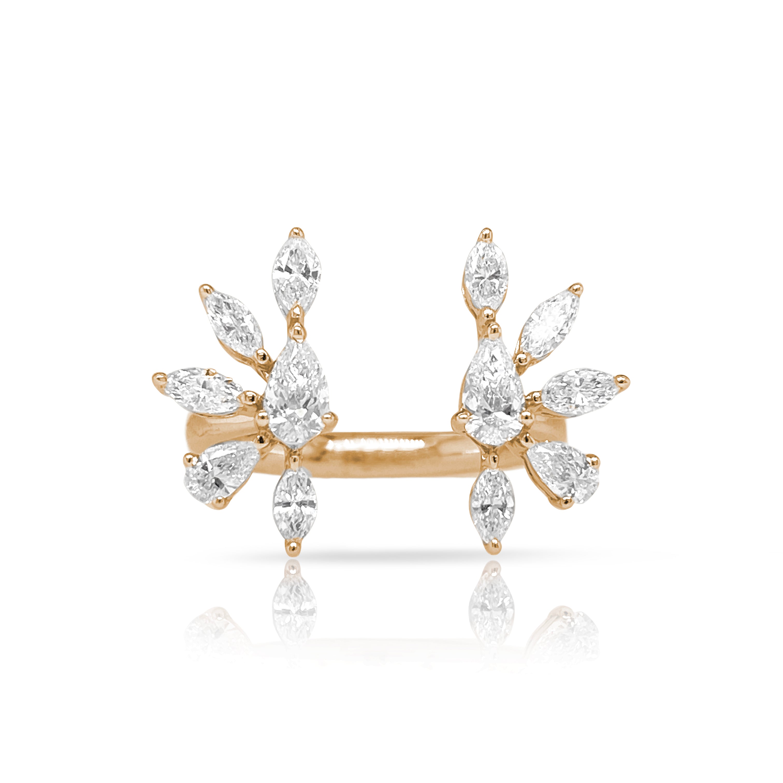 U Shaped Diamond Ring