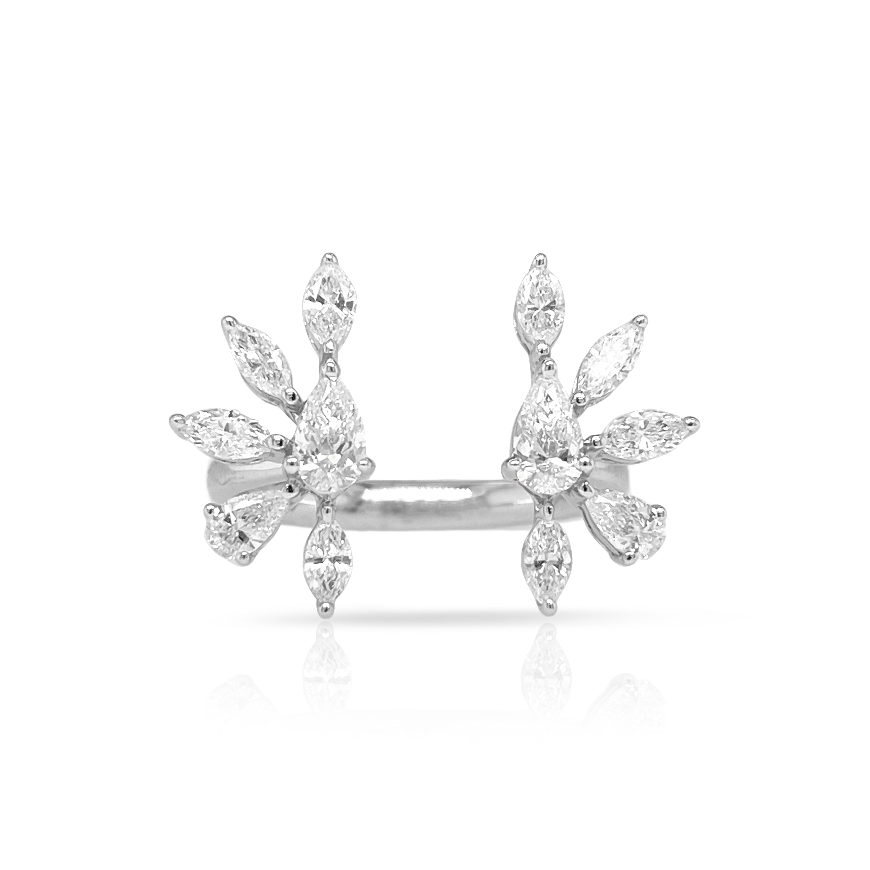 U Shaped Diamond Ring