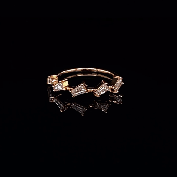 Straight Line Baguette Diamond Ring