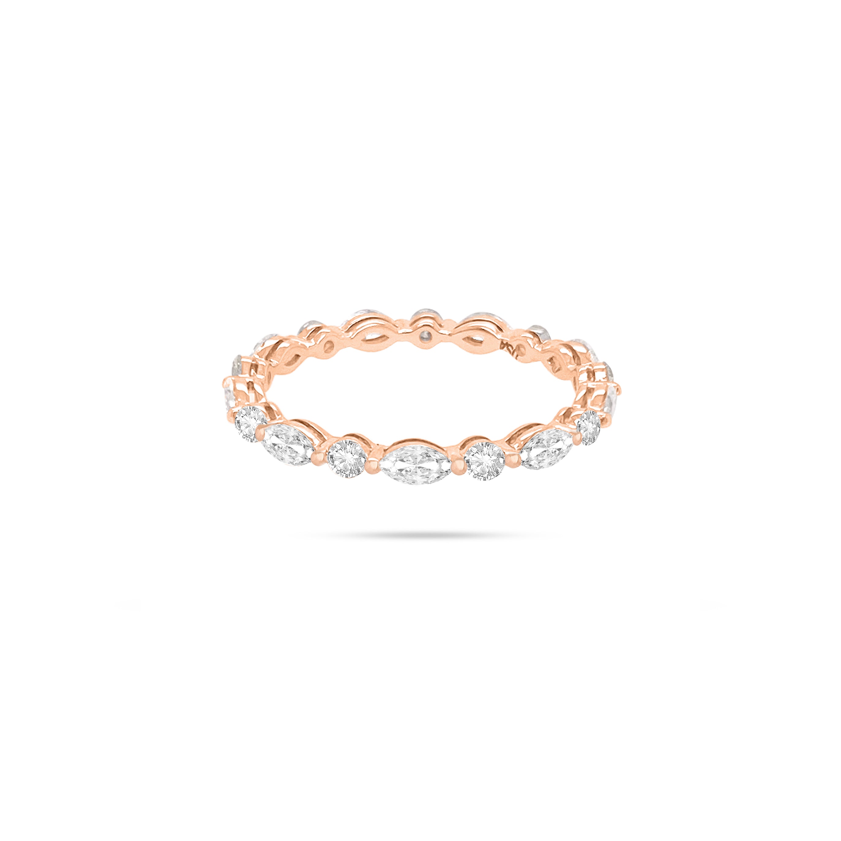 Marquise Round Diamond Eternity Ring
