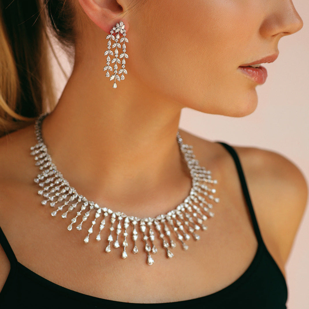 Fancy Bridal Diamond Necklace