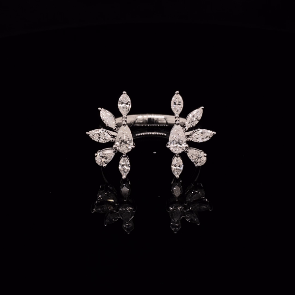 U Shaped Diamond Ring