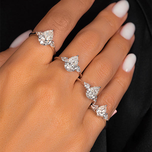 Solitaire Pear Shape Diamond Engagement Ring - Book An Appointment