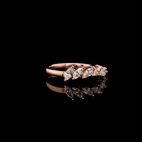 Arc Marquise Diamond Ring