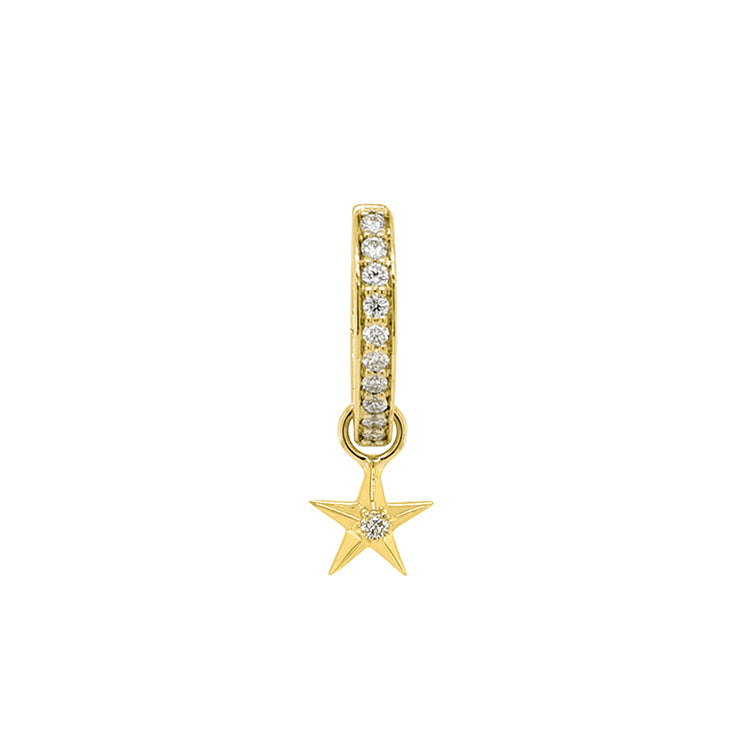 Detachable Star Round Diamond Only Drops