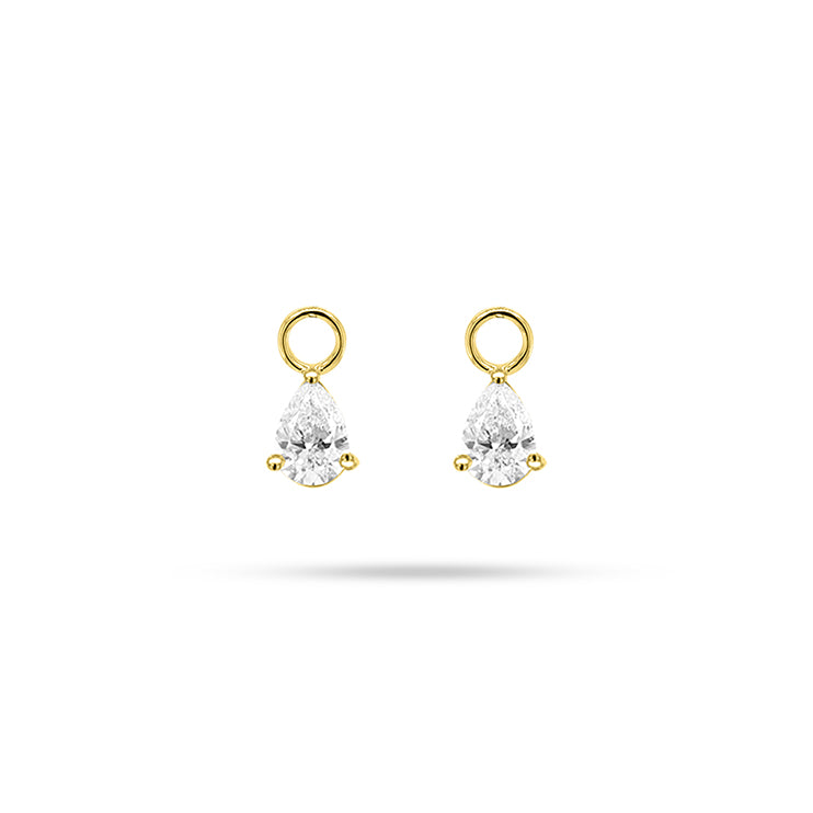 Detachable Pear Diamond Only Drops