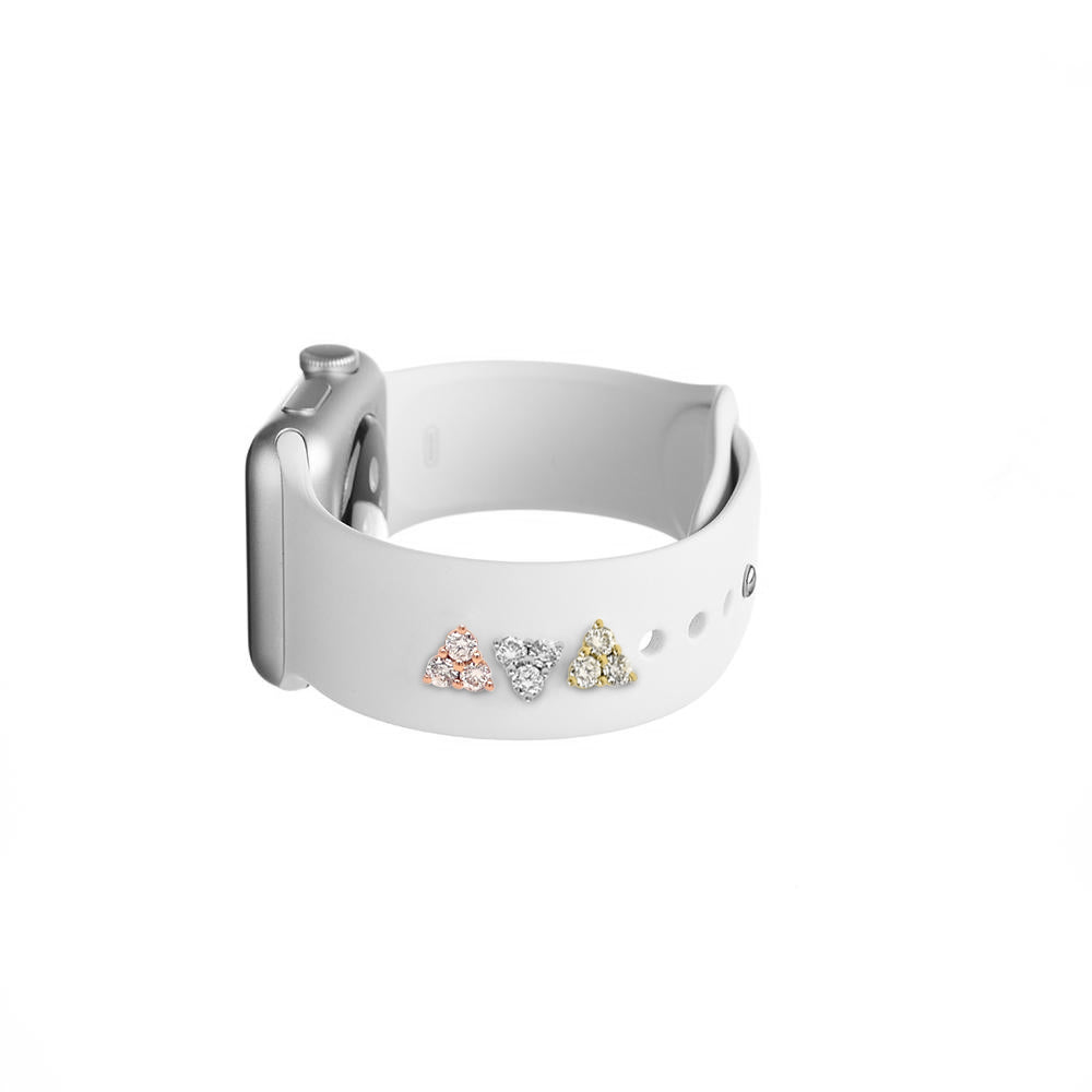 Trio Round Diamond Apple Watch Charm