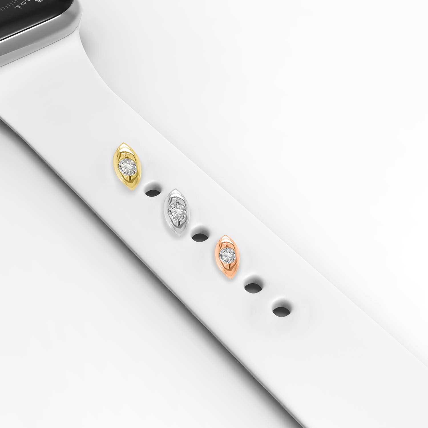 Dainty Round Diamond Apple Watch Charm