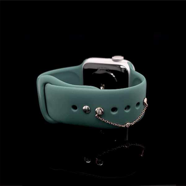 Dangling Round Diamond Apple Watch Charm