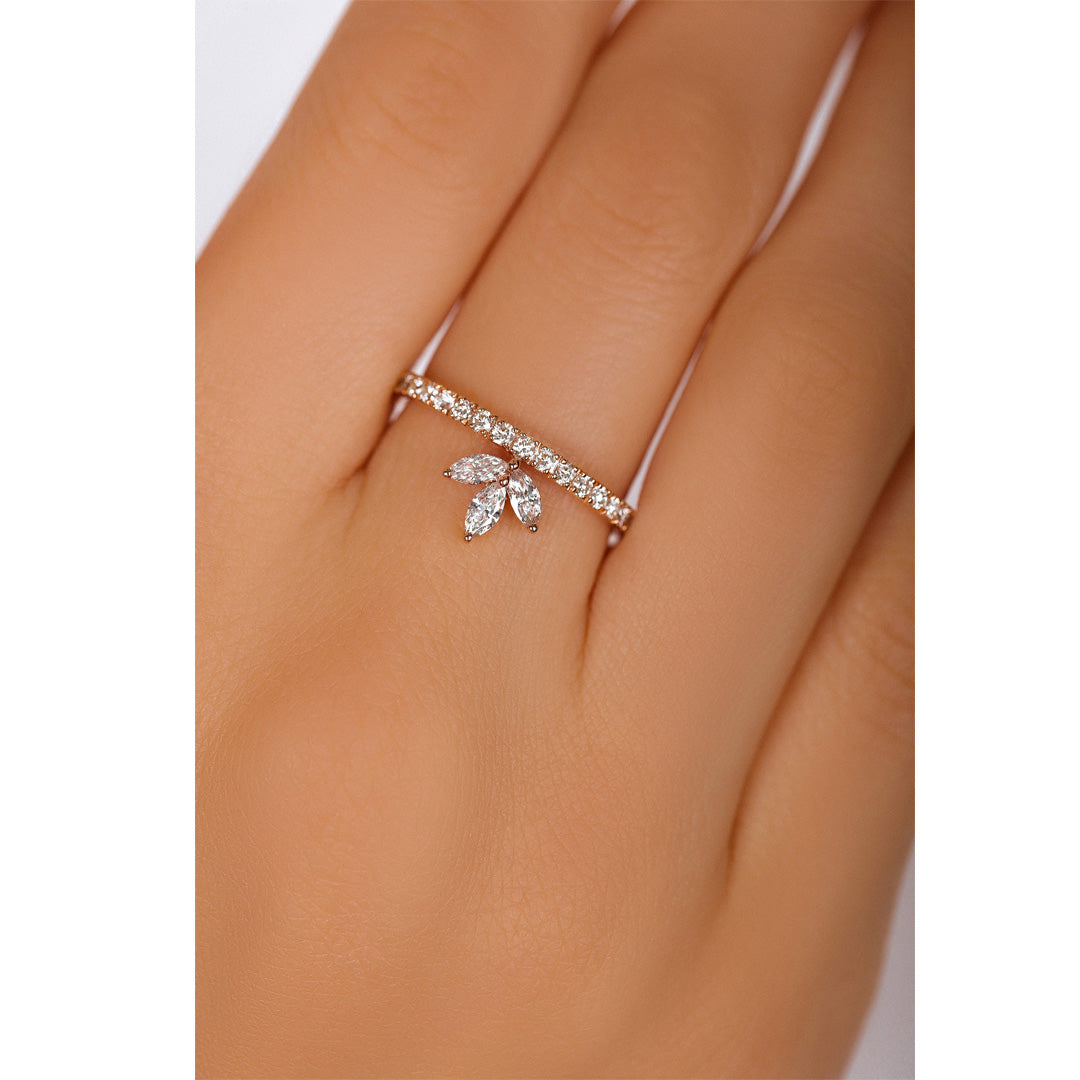 Trio Marquise Diamond Ring