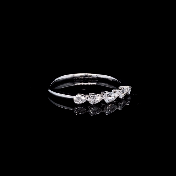 Linear Pear Diamond Ring