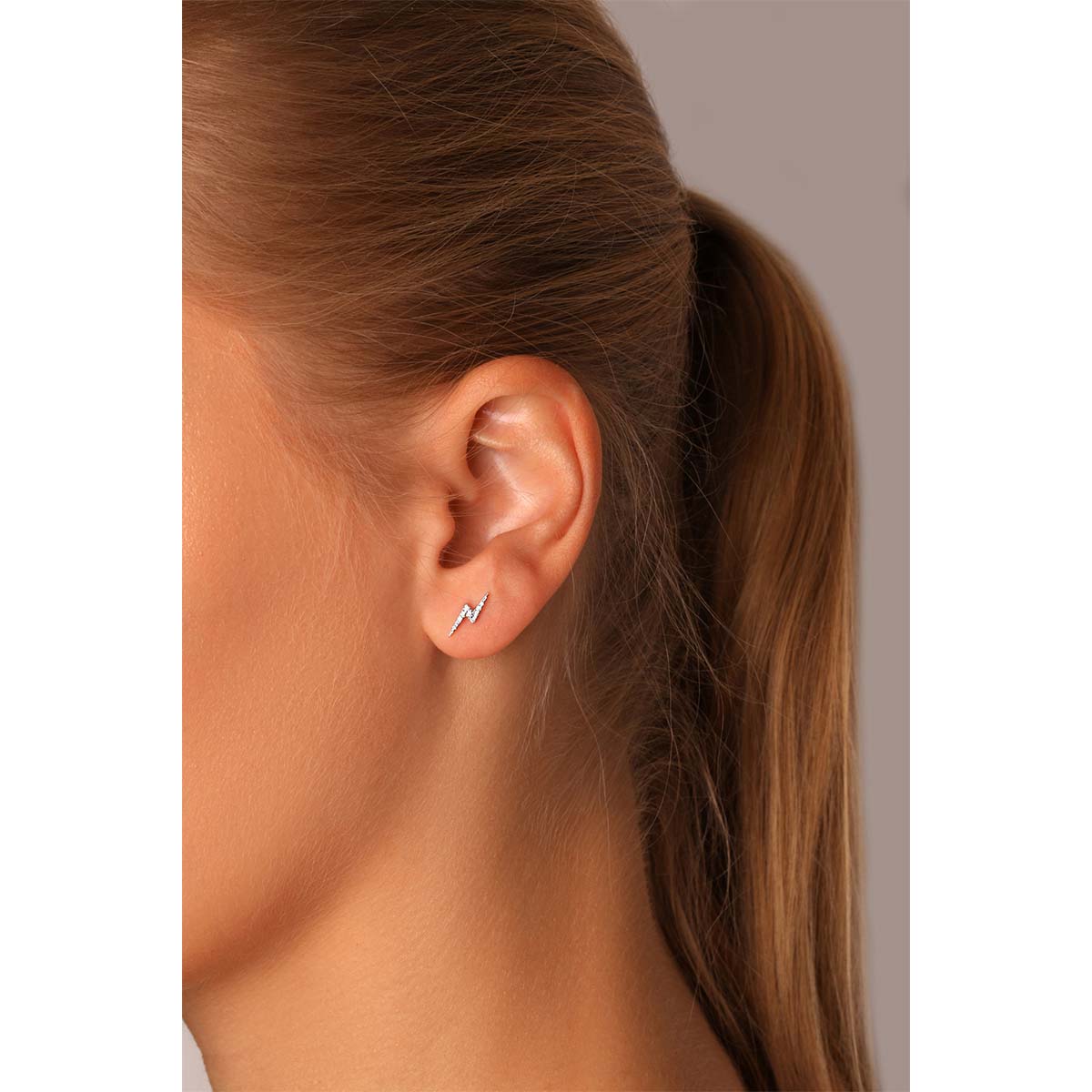 Lightning Round Diamond Earrings