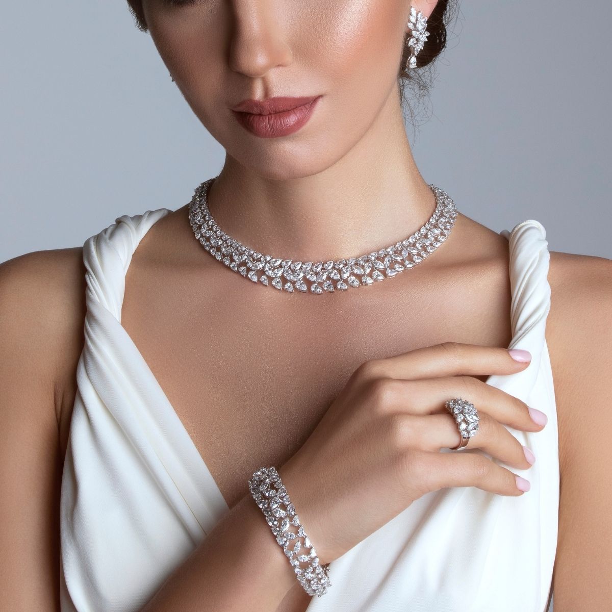 Riviera Bridal Diamond Necklace