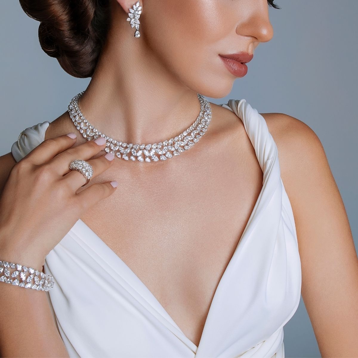 Riviera Bridal Diamond Necklace