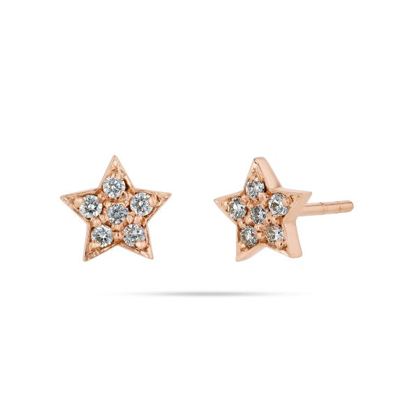 Diamond earrings clearance in rose gold