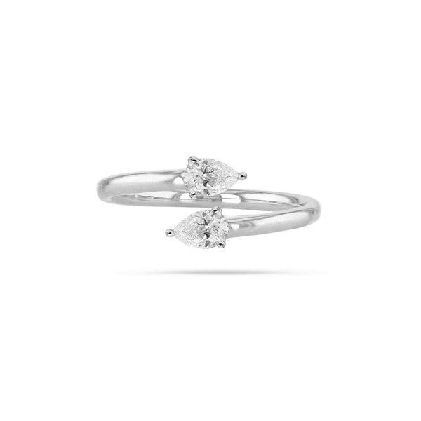 Solitaire Pear Diamond Ring