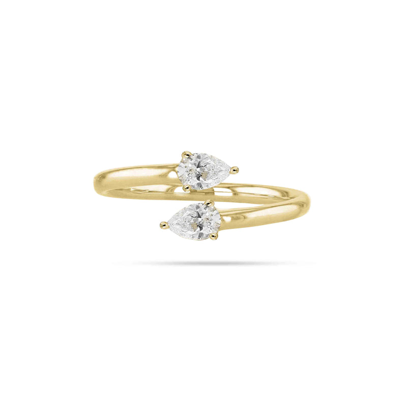 Solitaire Pear Diamond Ring