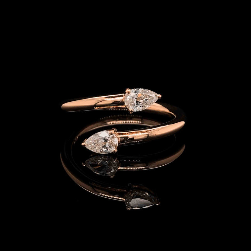 Solitaire Pear Diamond Ring