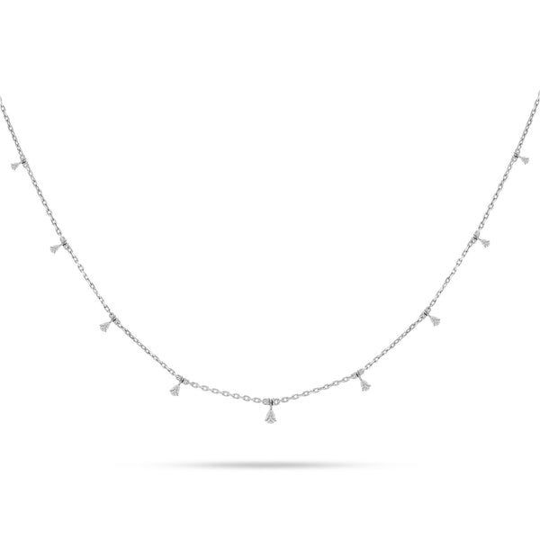 Dangling Diamond Choker