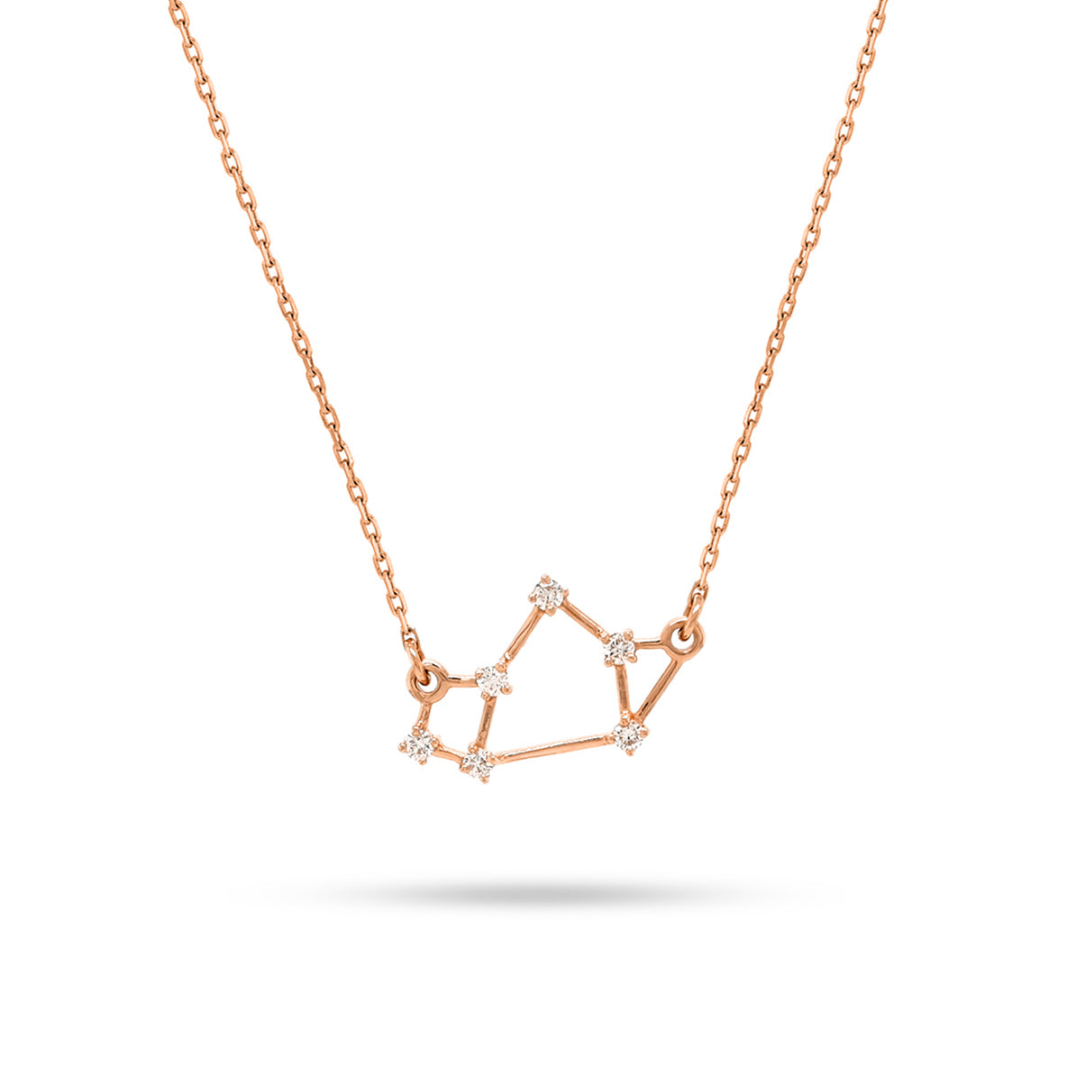 Sagittarius Zodiac Round Diamond Pendant