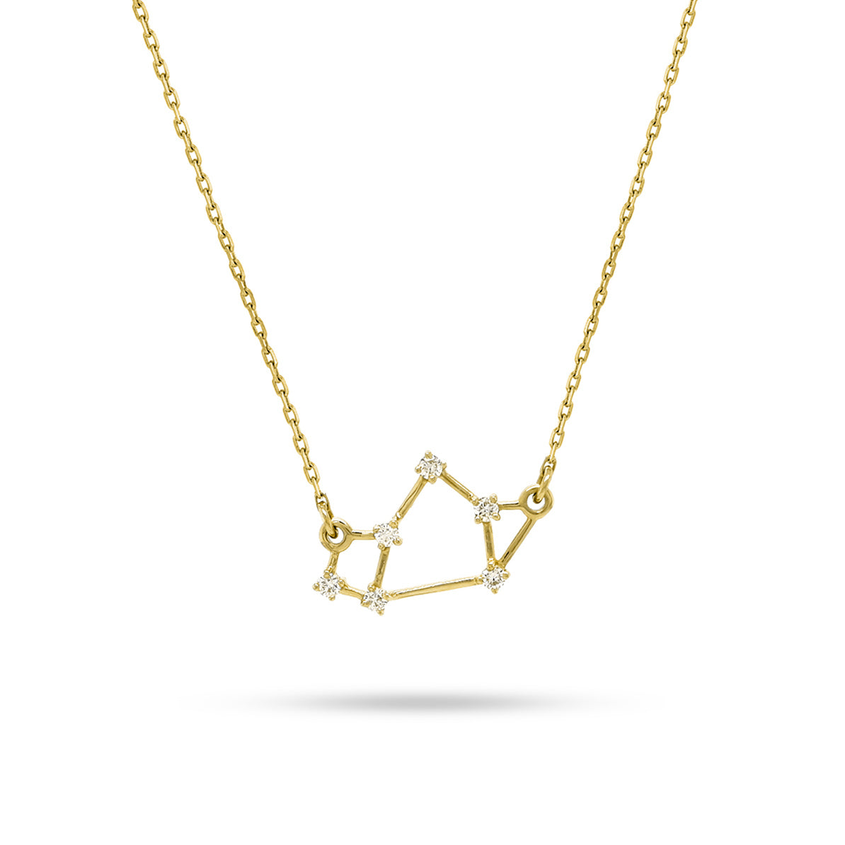 Sagittarius Zodiac Round Diamond Pendant