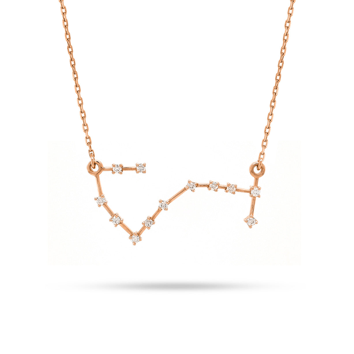 Scorpio Zodiac Round Diamond Pendant