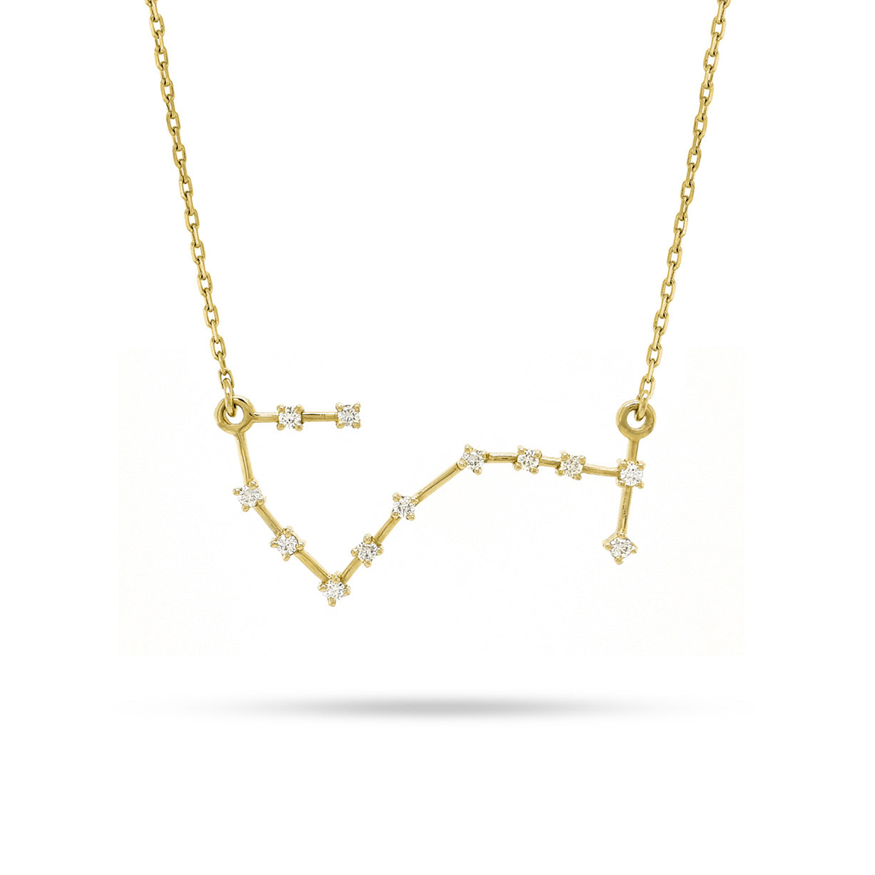 Scorpio Zodiac Round Diamond Pendant