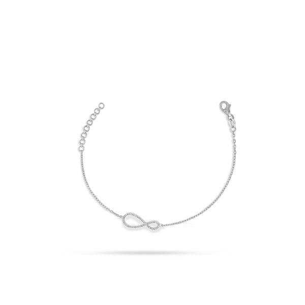 Infinity Round Diamond Bracelet