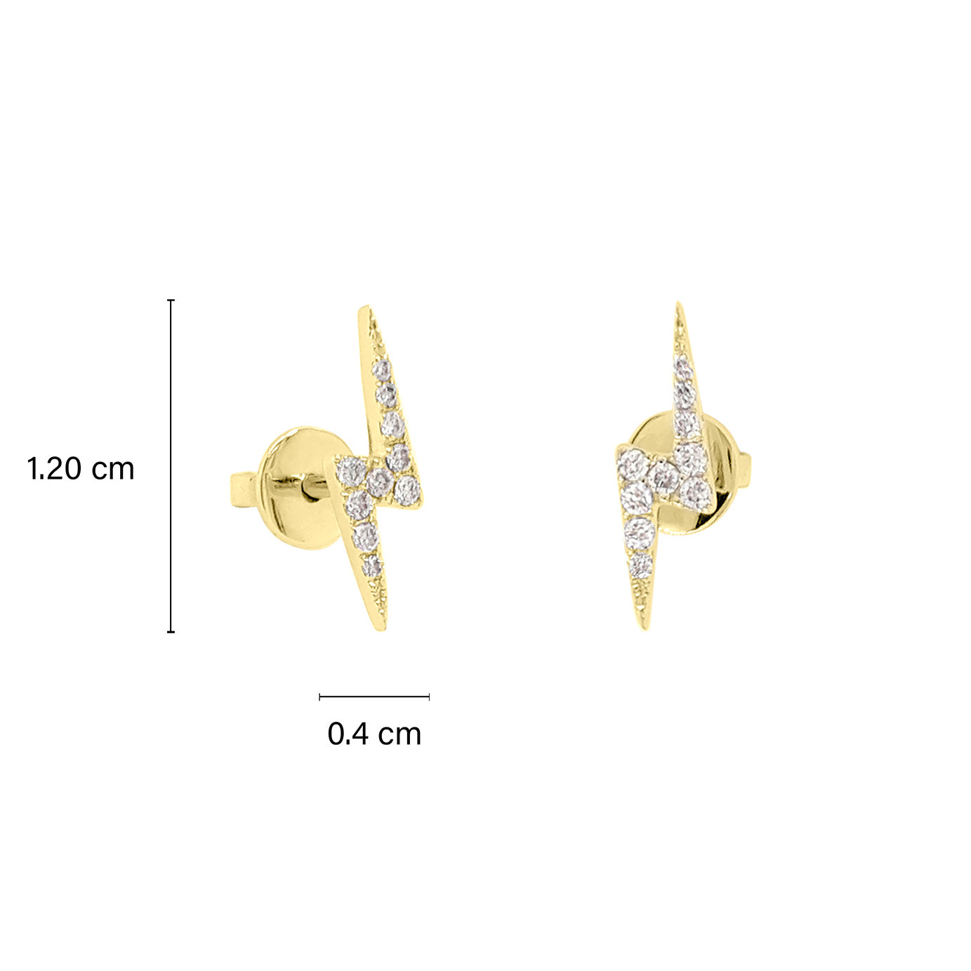 Lightning Round Diamond Earrings