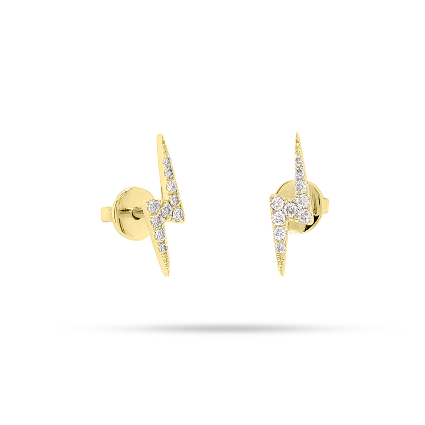 Lightning Round Diamond Earrings